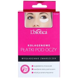 L´Biotica Masks kolagen maska za predel okoli oči proti gubam 6 kos Cene