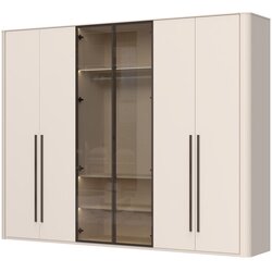 Jela ormar rondo P6R-2AL/RO, 288x225x56cm, bež Cene