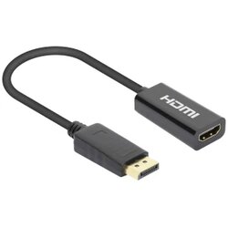 Manhattan 4K@60Hz Active DisplayPort na HDMI adapter DisplayPort muški na HDMI ženski kabelski adapter s crnim ključem 153713 DisplayPort adapter [1x ženski konektor HDMI - 1x muški konek... Cijene