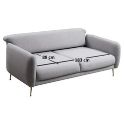 ATELIER Sevilla sklopiva sofa 98x85x214cm siva Cene