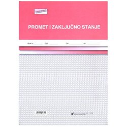 NARODNE NOVINE-UT XII-7 PROMET I ZAKLJUČNO STANJE - KNJIGA ŠANKA; Blok 100 listova, 21 x 29,7 cm Cene