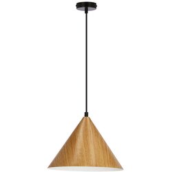 Candellux Lighting rjava viseča svetilka s steklenim senčnikom ø 25 cm dunca Cene