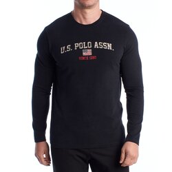 U.S. Polo Assn. Majice z dolgimi rokavi US42168012-199 Črna Cene