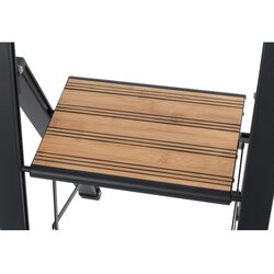 Wenko Crne aluminijske protuklizne sklopive ljestve Stepladder II. Cene