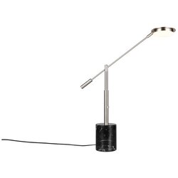 Trio Select Črna/v srebrni barvi LED namizna svetilka (višina 65 cm) Fiore – Cene