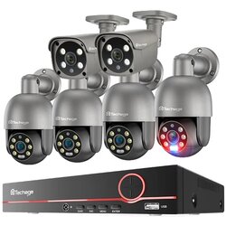 Techage Varnostni sistem kamer, nočno gledanje, zaznavanje ljudi, None, 8CH NVR 6Camera, (5000137813) Cene