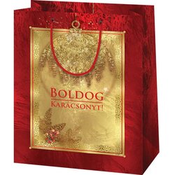 Cardex Vrečka za darila z napisom Boldog Karácsonyt, normalne velikosti, ekskluzivna, 11x6x15cm Cene