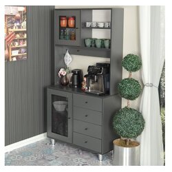Hanah home Višenamjenska komoda Grano 96, 96 x 187 x 40 cm, Antracit Cijene