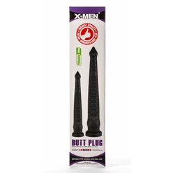 X-Men 17.32" Butt Plug Silicone Black XMEN1157M Cene