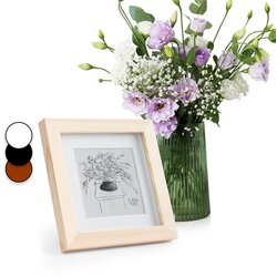 Casa Chic York, okvir za slike, kvadraten, mere fotografije 15 × 15 cm, pasparta, steklo Cene