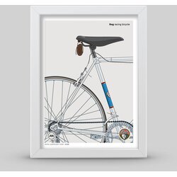 Jus Mini grafika v okvirju Dirkalno kolo Rog / sedež Cene
