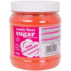 GSG24 Barvana sladka vata roza sladkor z okusom jagode 1kg, (21831461) Cene