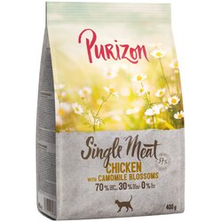 Purizon suha hrana za mačke 2 x 400 g po poskusni ceni! - Single Meat piščanec s cvetovi kamilice Cene