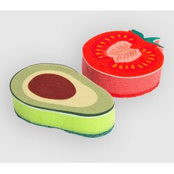 Helio Ferretti Pack Of 2 Veggie Mix Kitchen Sponge multicolored Cene
