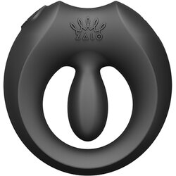 Zalo apis vibrating couple's ring with app obsidian black Cene