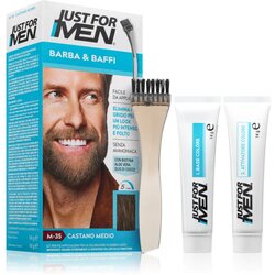 Just_for_men Men Moustache & Beard boja za bradu za prekrivanje sijedih nijansa M-35 Mid Grey 1 kom Cene