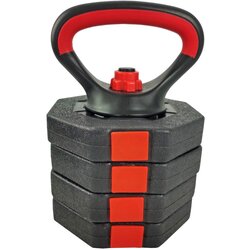 EB FIT nastavljiv kompozitni kettlebell 10 kg – 4 × 2,5 kg, nastavljiva teža Cene