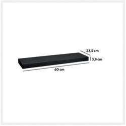 Five Zidna polica FIXY 60x23,5x3,8cm MDF/drvo, Crna Cene