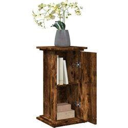 vidaXL Stalak za izložbu s spremištem boja hrasta 31x30x60 cm drveni Cijene