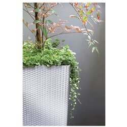 Plana Saksija Ratan sa uloškom - gorka čokolada 440U / 27×27×50 cm Cene
