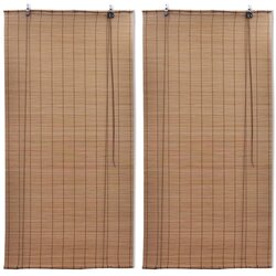 vidaXL Rolete od bambusa 2 kom 100 x 160 cm smeđe Cijene