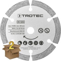 Trotec Zamjenski listovi kružne pile-set 2 Dijamant Ø 89 mm, 2 komada Cene