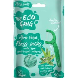 The Eco Gang Floss Picks - Aloe Vera Cene