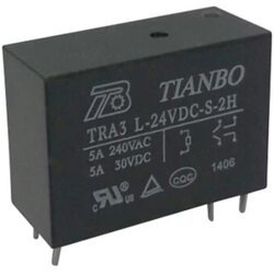 Tianbo Electronics relej za tiskanu pločicu 24 v/dc 8 a 2 radni kontakt TRA3 L-24VDC-S-2H 1 kom. Cene