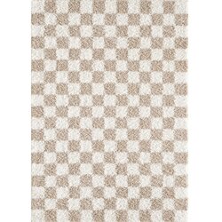 ESTE Bež/kremno bela preproga 120x170 cm Grida – Cene