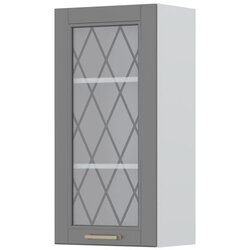 Jela visoki VISEI element sa staklenim vratima za kuhinju tara V9-45-1KS -grafit mat lak Cijene