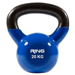 Ring kettlebell 20kg metal+vinyl rx DB2174-20 blue Cene