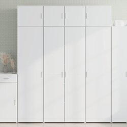 vidaXL Ormarić za pohranu bijeli 80 x 42,5 x 225 cm konstruirano drvo Cijene
