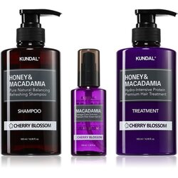 KUNDAL Honey & Macadamia Cherry Blossom set za suhu i oštećenu kosu Cene