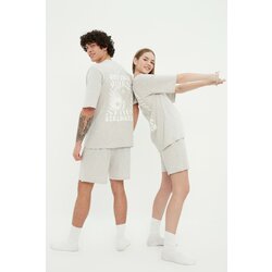 Trendyol Pajama Set - Gray - Graphic Cene