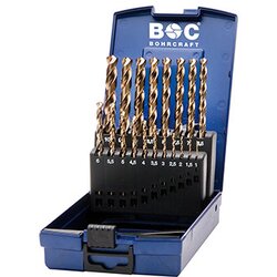 BOHRCRAFT set spiralnih burgija hss-e (co 5%) din 338 Ø1-10mm 19kom. KE10 11401330019 Cene