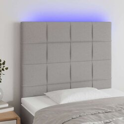 Uzglavlje svjetlosivo 80x5x118/128 cm od tkanine Cijene