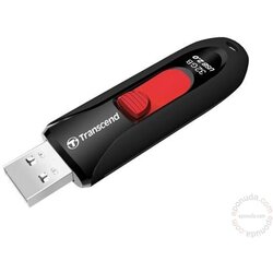 Transcend USB 32 GB, JetFlash 590K, USB2.0, 16/6 MB/s, Retractable, Black/Red ( TS32GJF590K ) Cene