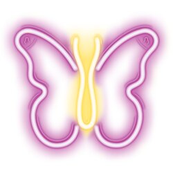 Neolia Neon LED luč - metulj, (20631093) Cene