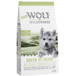 Wolf of Wilderness Little Junior - Green Fields - jagnjetina - 12 kg Cene