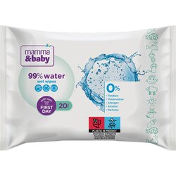 MAMMA&BABY vlažne maramice 99% voda 20/1 Cene