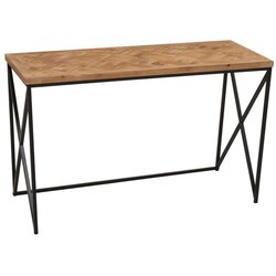 Premier Housewares Stranska mizica iz masivne jelke v naravni barvi 48x120 cm Kickford – Cene