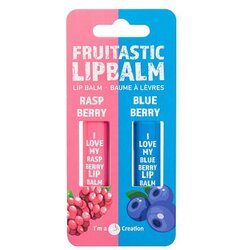 2K Fruitastic odtenek Raspberry darilni set balzam za ustnice 4,2 g + balzam za ustnice 4,2 g Blueberry Cene
