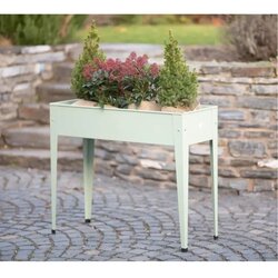 Herstera Garden Urban | Povišena gredica | Visoka tegla za cvijeće | 72 L | 100x40x84 cm - Kaktus zelena - BRANDED IN EU Cene