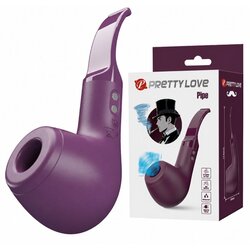Pretty Love 2026 KLITORALNI STIMULATOR Pretty Love Pipe Purple - sesalni vibrator, vakuum, silikon, 10 vibracij Cene