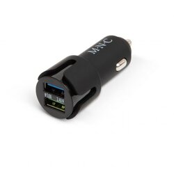 M.N.C. Adapter za vžigalnik za avtomobil z 2 USB vtičnicama - črn Cene