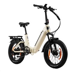 TTGO Zložljivo električno kolo F7 250 W 48 V 15 Ah, 20-palčno debelo kolo, belo, (5000234142) Cene