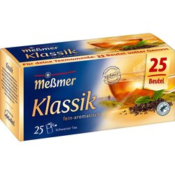 Meßmer Črni čaj - klasik - 25 čajnih vrečk Cene