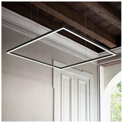 Ideal Lux led luster na sajli oracle slim LED/44W/230V 3000K 70x70 cm crna Cene