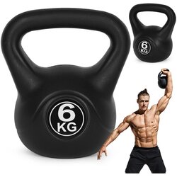 Kettlebell 6 kg za vježbanje, bučica, lopta s utezima, teret za fitness, moderan dom Cene
