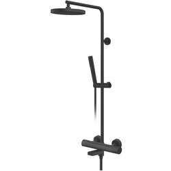 Rosan stolz S4 black baterija za tuš kadu sa usponskim tušem i izlivom 437351B Cene